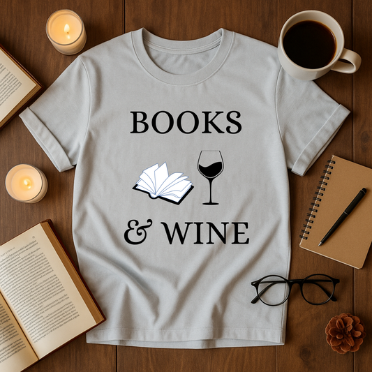 Books & Wine Softstyle T-Shirt