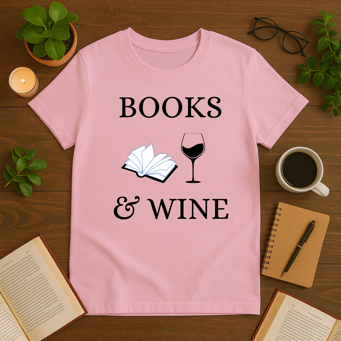 Books & Wine Softstyle T-Shirt