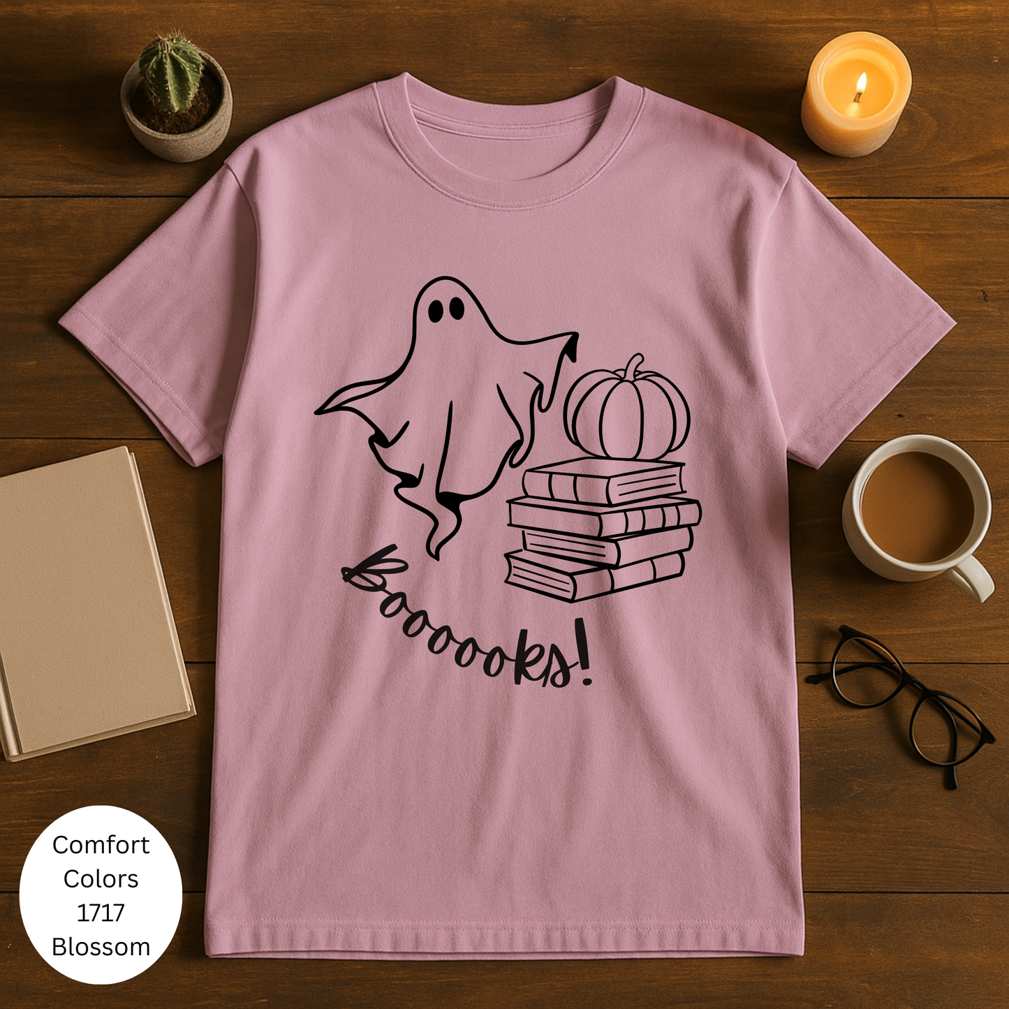 Ghostly Book Lover T-Shirt