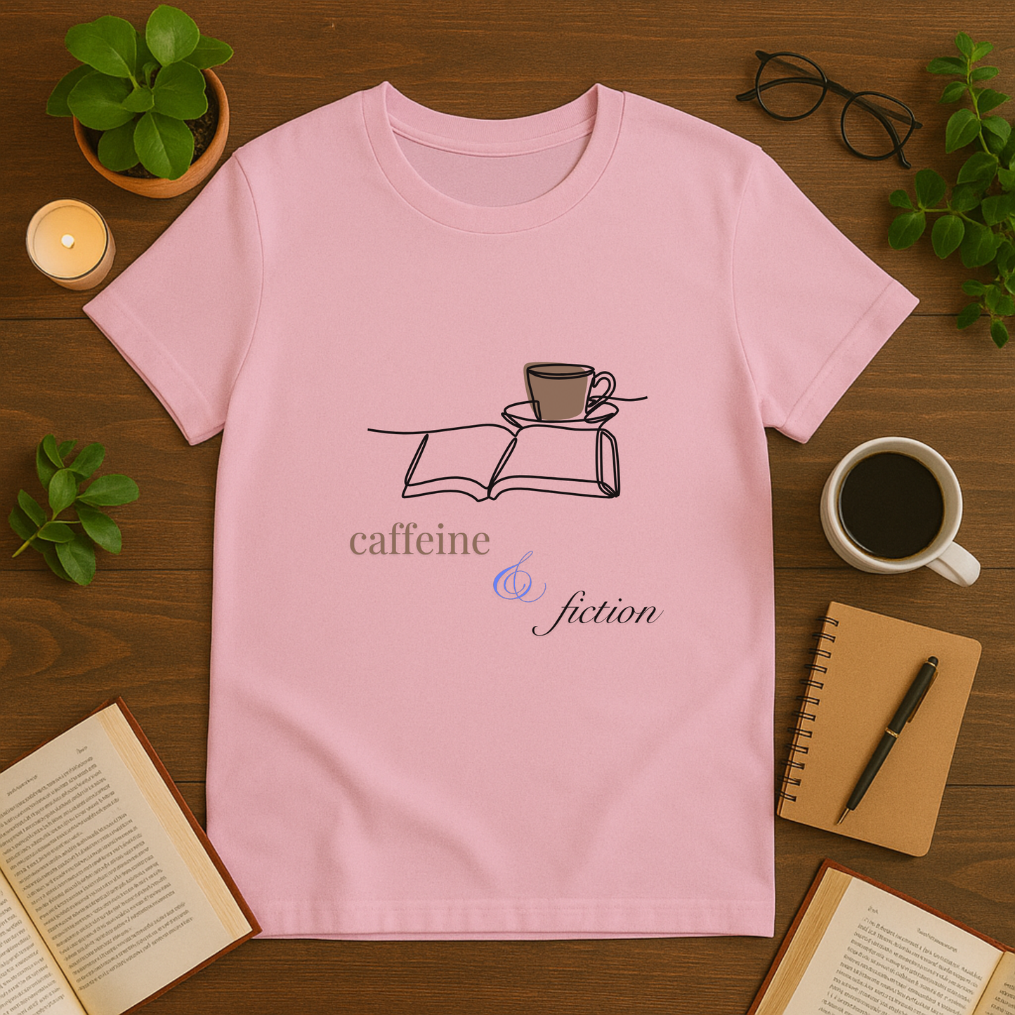 Caffeine & Fiction Softstyle T-Shirt
