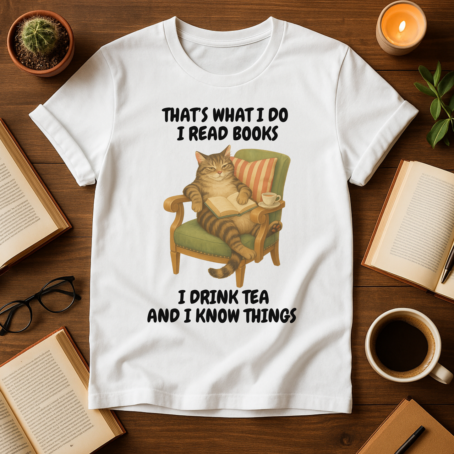 That's What I do I read books I drink tea and I know things Softstyle T-Shirt