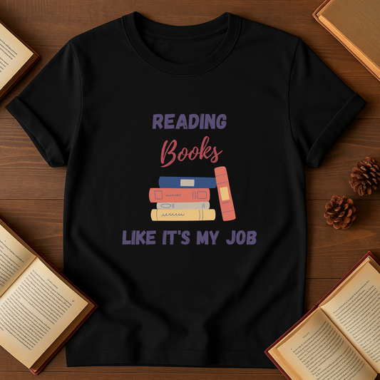 Book Lover's Unisex Softstyle T-Shirt | Reading Books Like It's My Job