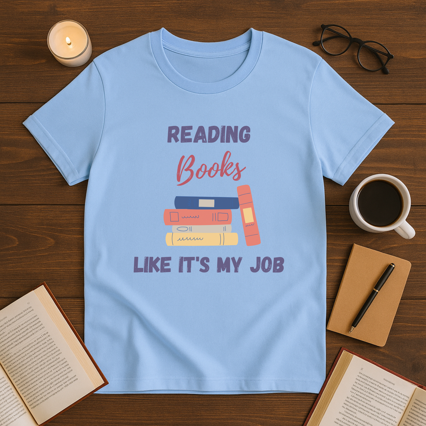 Book Lover's Unisex Softstyle T-Shirt | Reading Books Like It's My Job