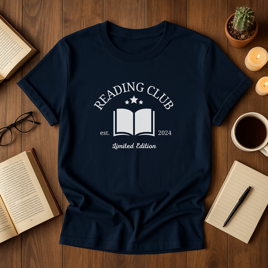 Reading Club Unisex T-Shirt, Book Lover Gift, Softstyle Tee for Readers