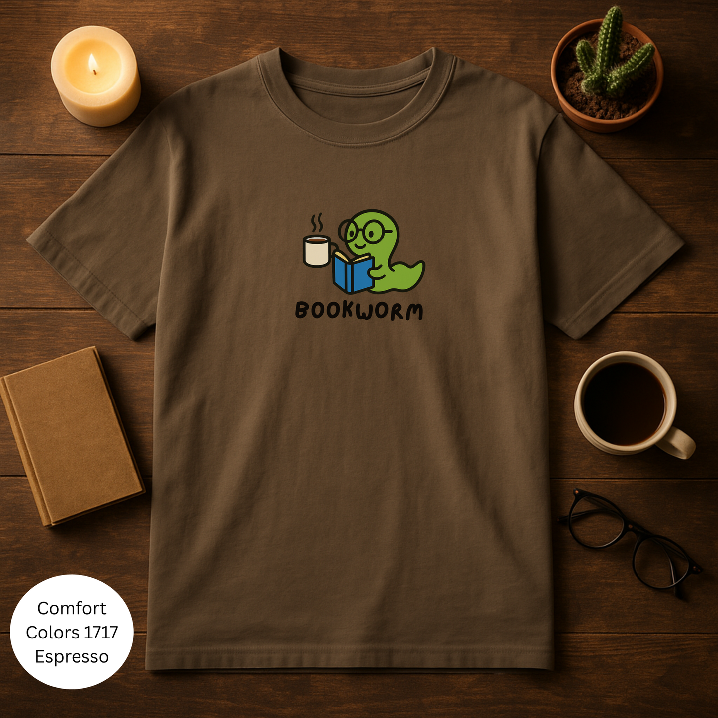 Cute Bookworm Unisex T-shirt