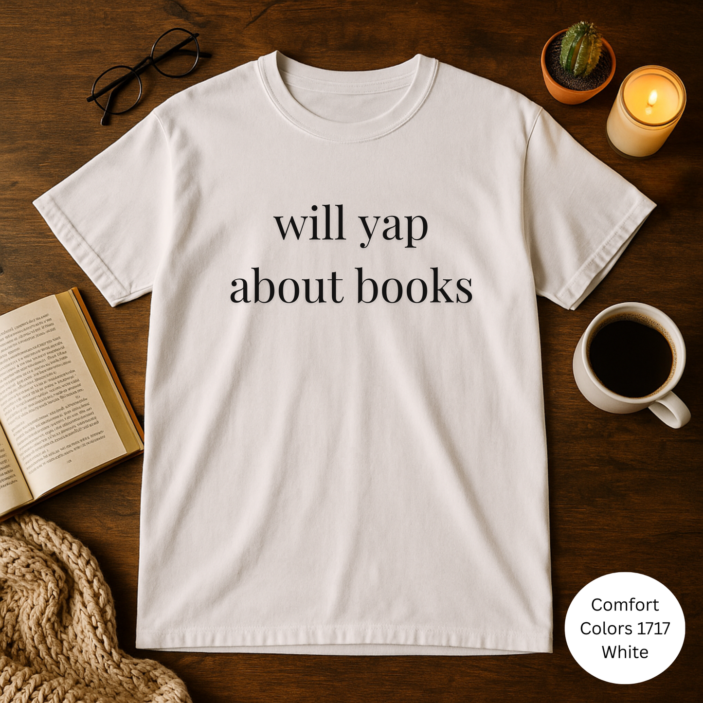 Will Yap About Books T-Shirt
