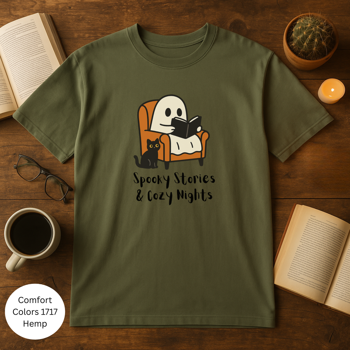 Cozy Ghost T-shirt for Halloween