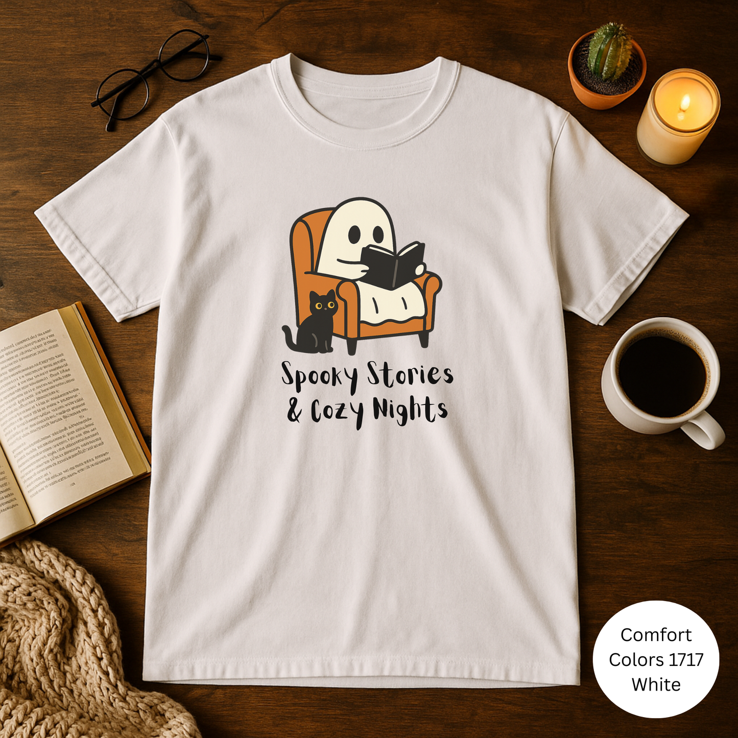 Cozy Ghost T-shirt for Halloween