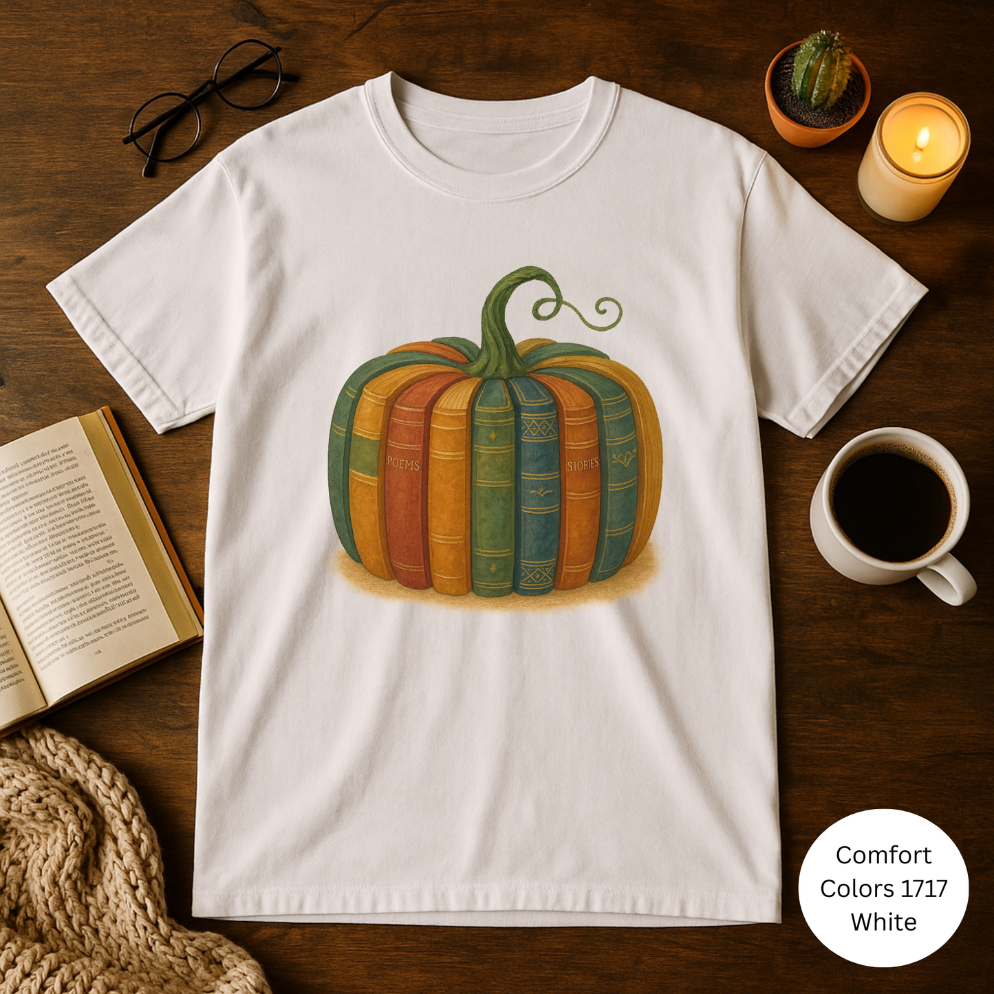 Autumn Pumpkin Tee, Cozy Fall T-shirt