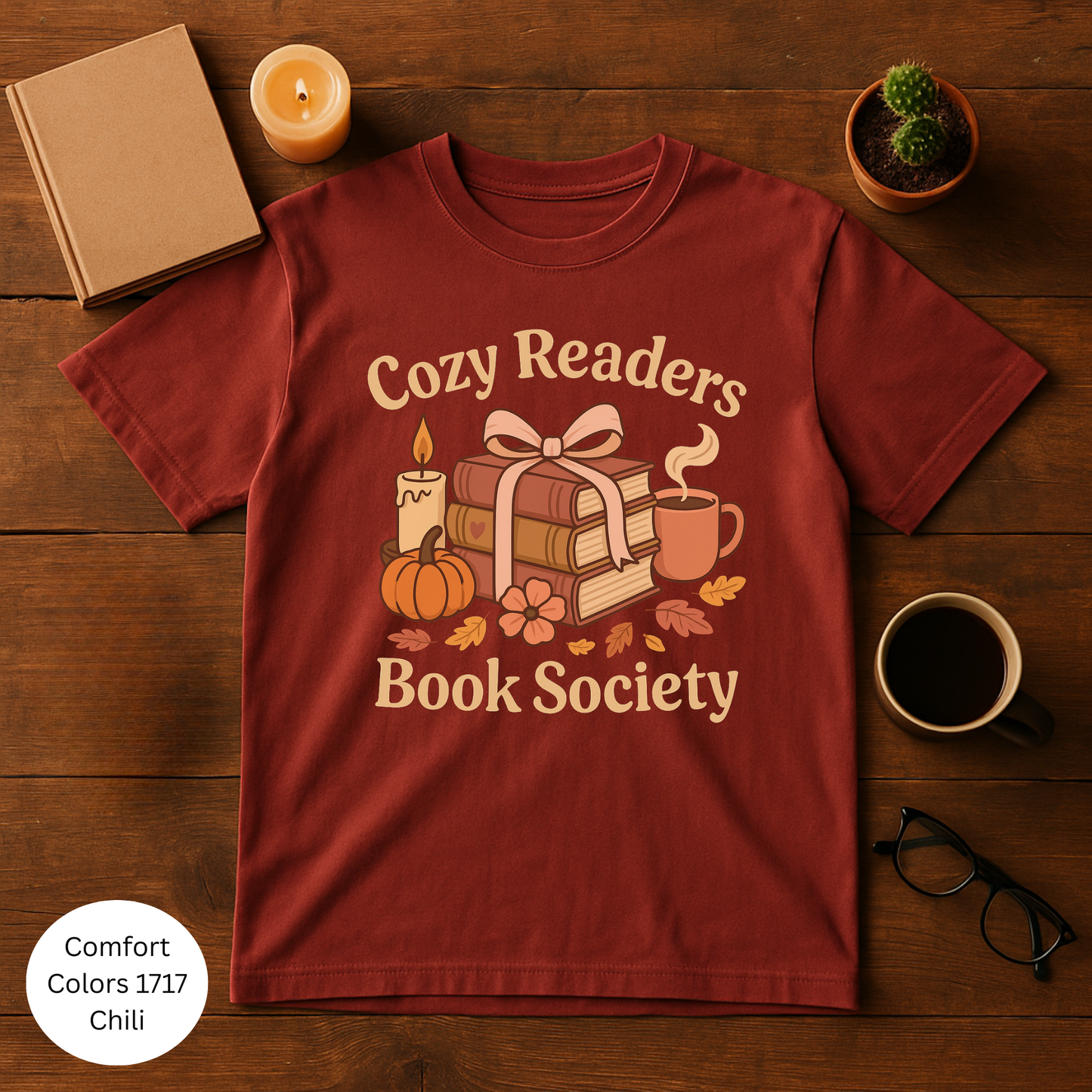 Cozy Readers Book Society T-Shirt