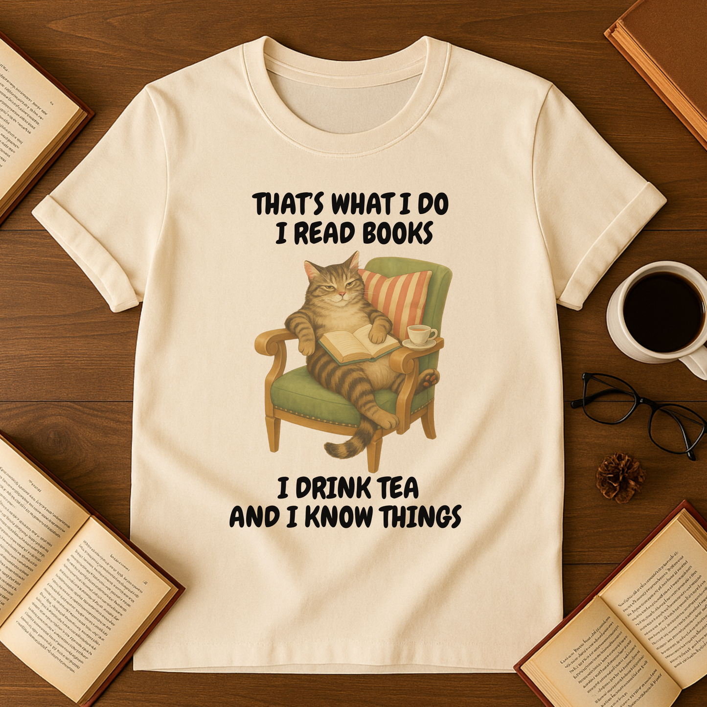 That's What I do I read books I drink tea and I know things Softstyle T-Shirt
