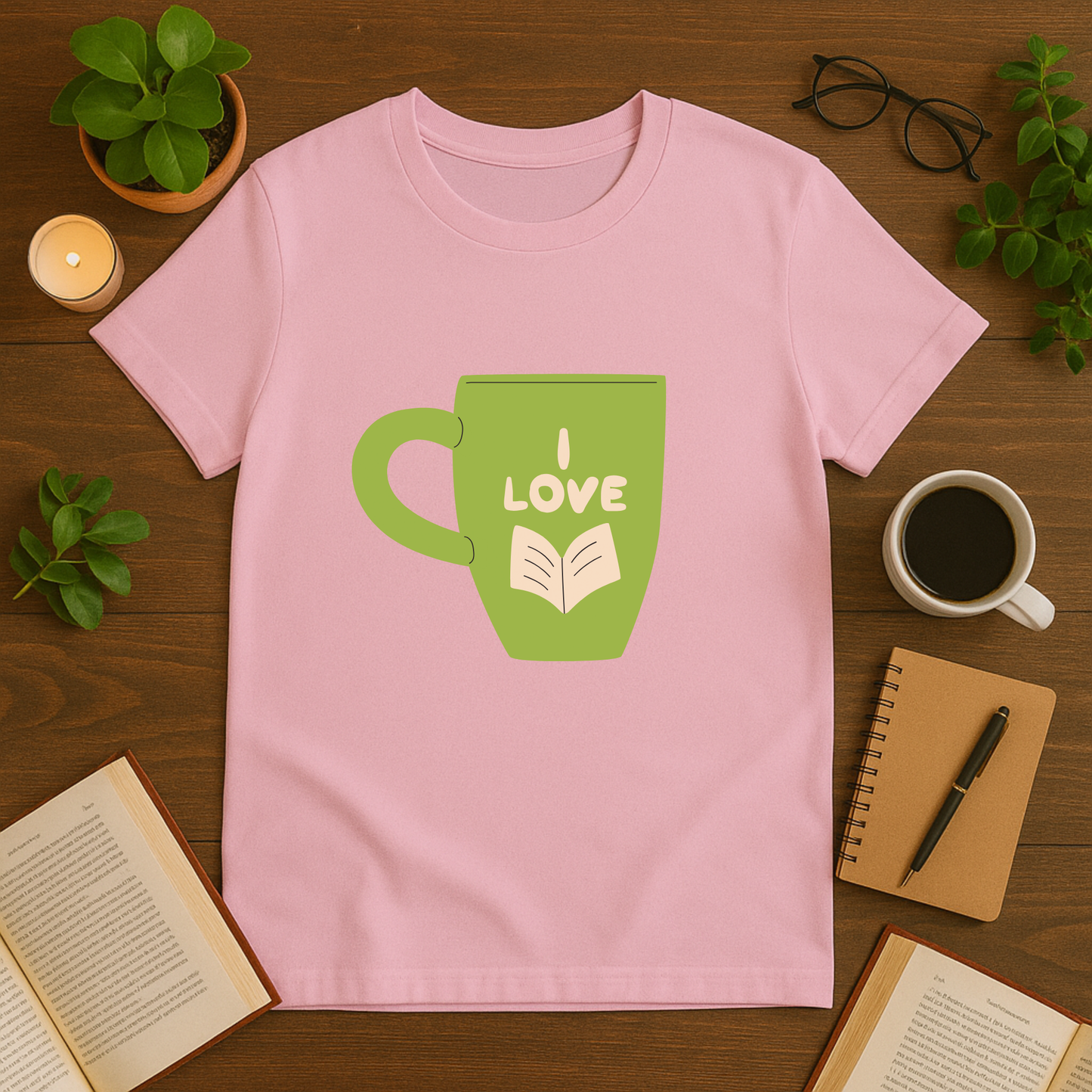 I Love Reading Cup Softstyle T-Shirt