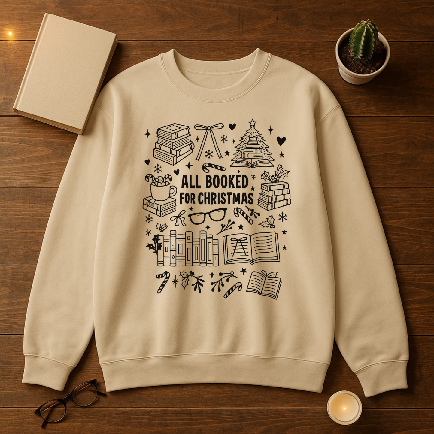 All Booked For Christmas Sweatshirt