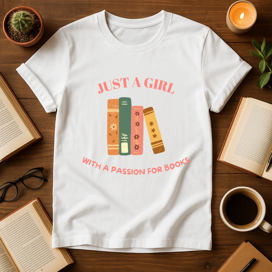 Just a Girl With a Passion for Books Softstyle T-Shirt
