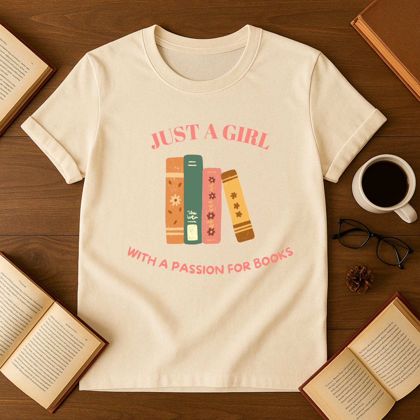 Just a Girl With a Passion for Books Softstyle T-Shirt