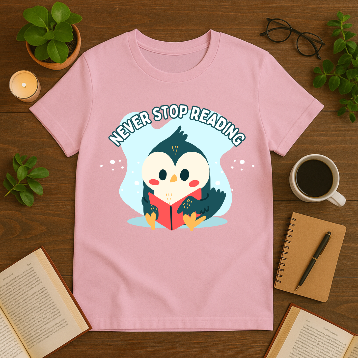 Never Stop Reading Softstyle T-Shirt