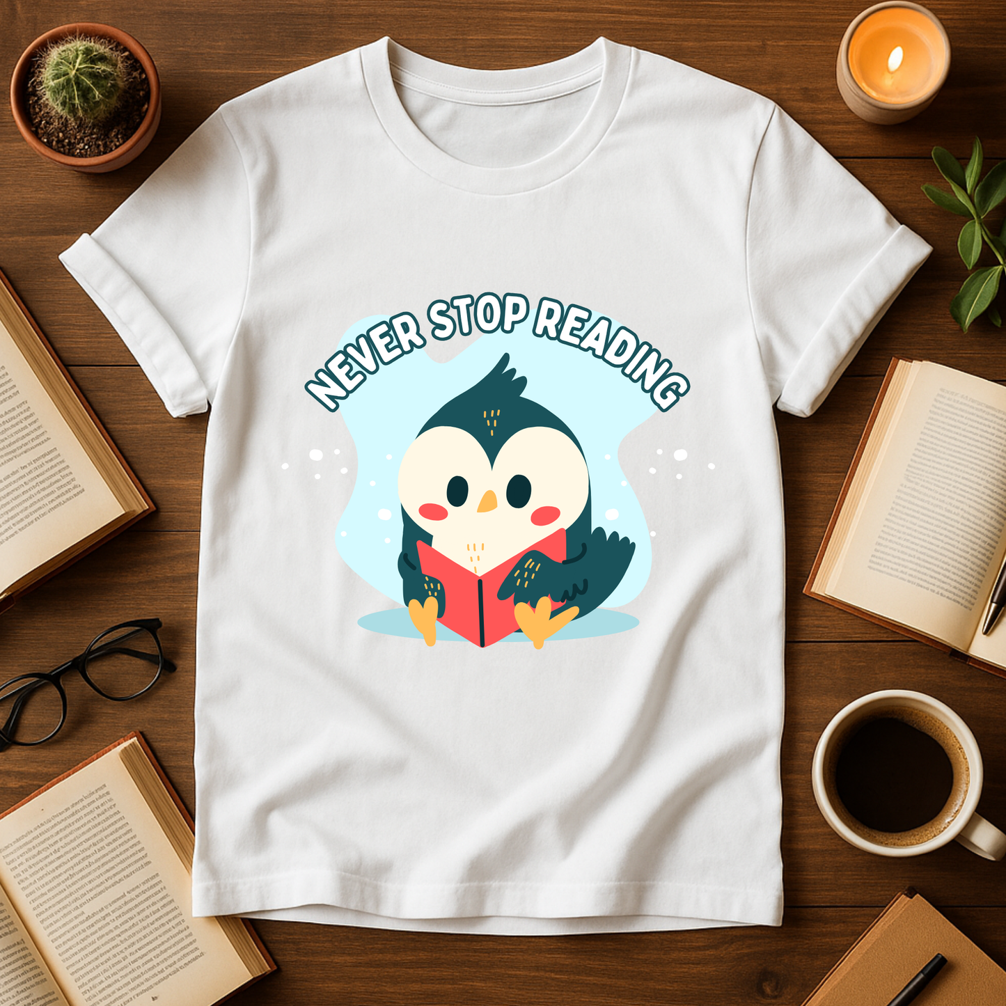 Never Stop Reading Softstyle T-Shirt