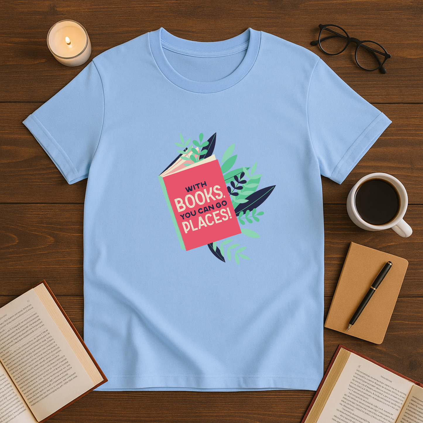 With Books You Can Go Places Softstyle T-Shirt