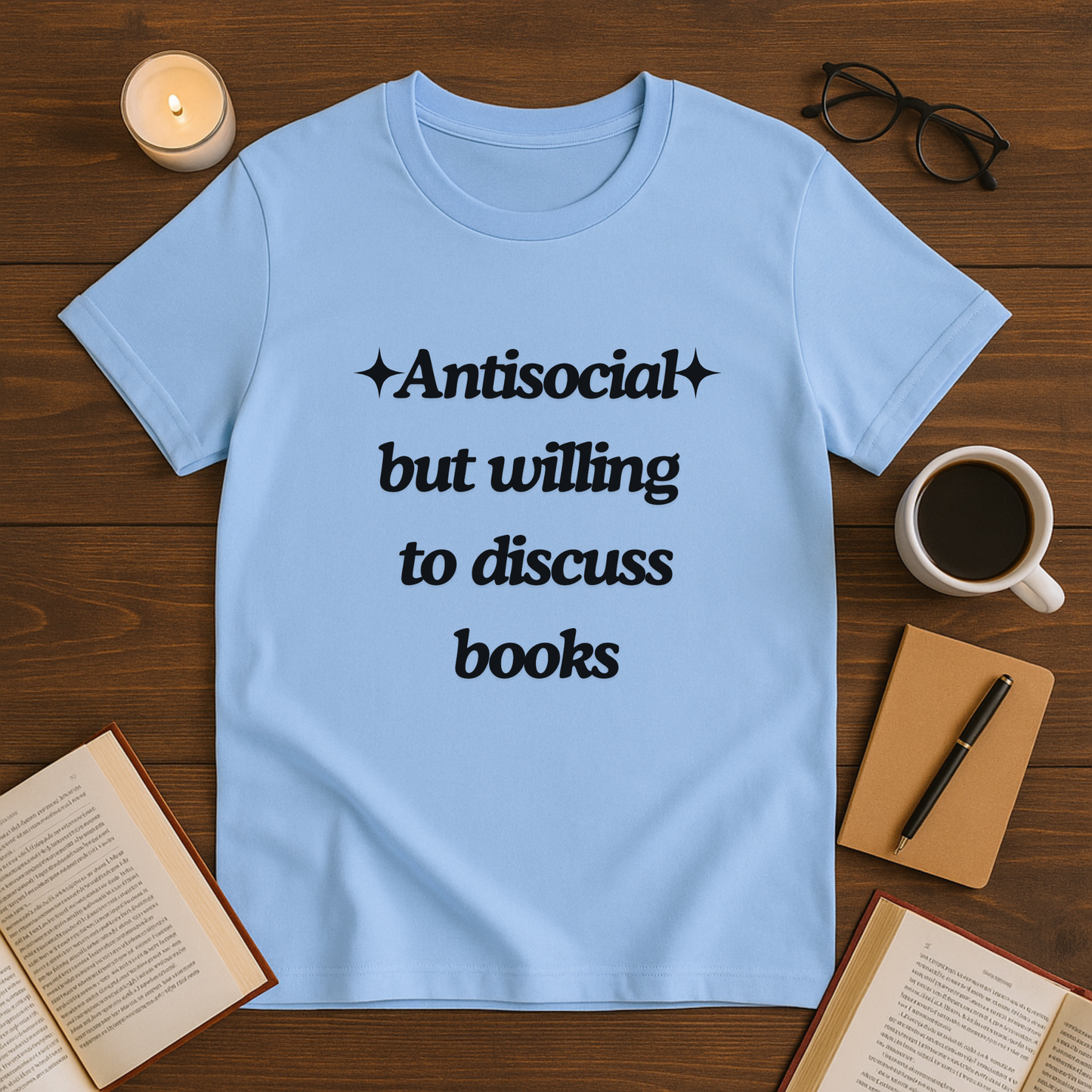 Antisocial but Willing to Discuss Books Softstyle T-Shirt
