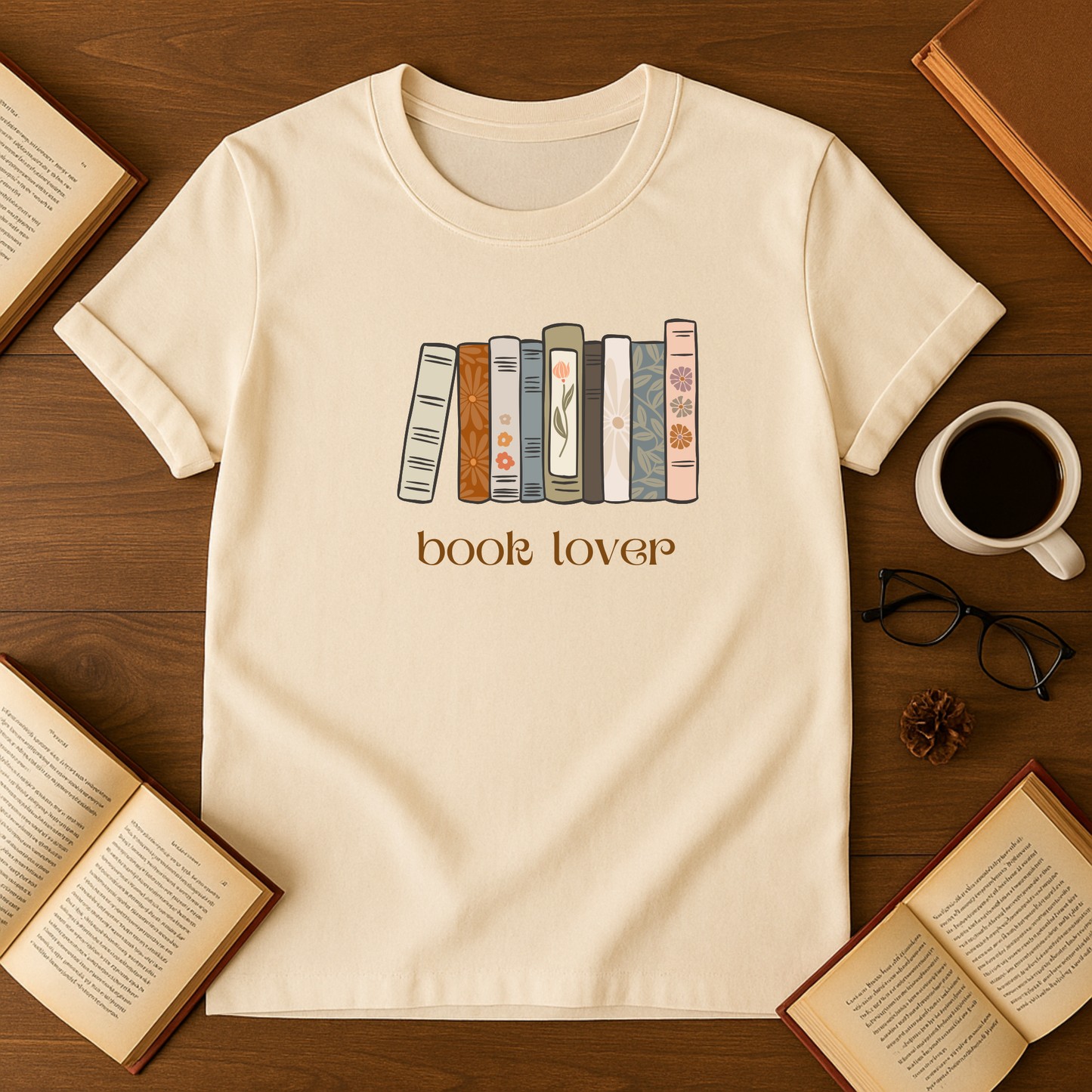 Book Lover Neutrals Softstyle T-Shirt