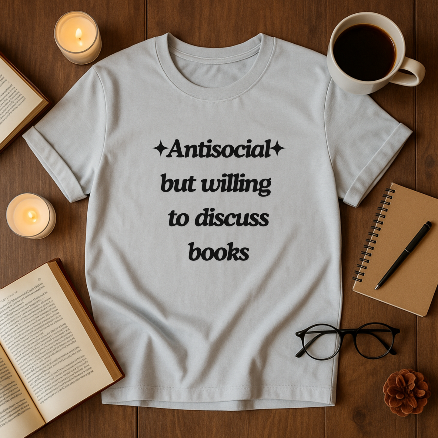 Antisocial but Willing to Discuss Books Softstyle T-Shirt