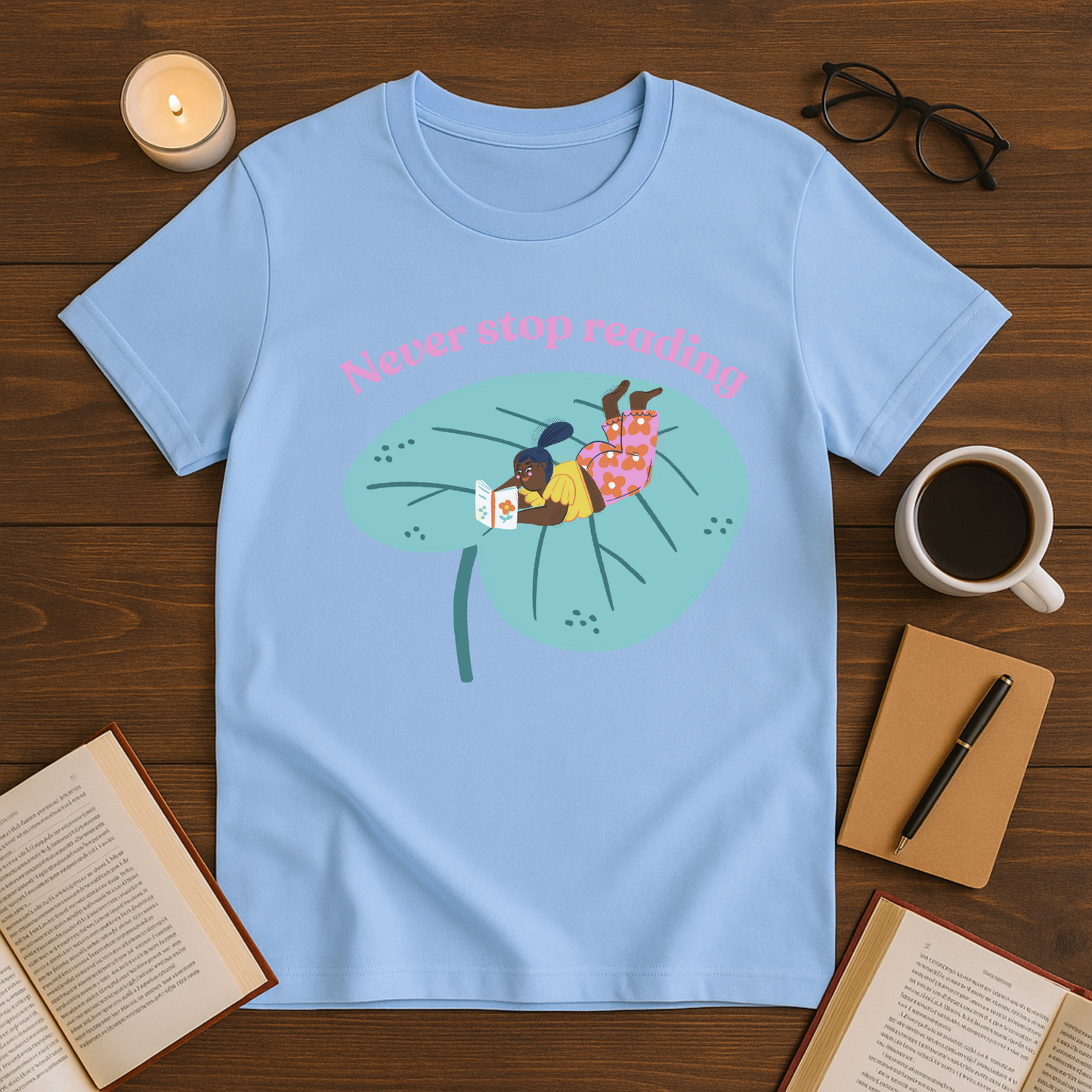 Never Stop Reading Softstyle T-Shirt