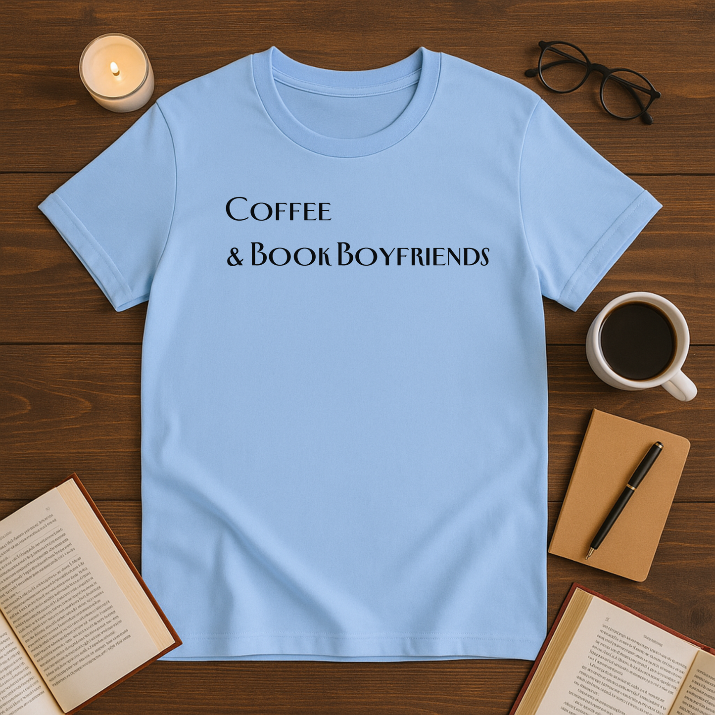 Coffee & Book Boyfriends Softstyle T-Shirt
