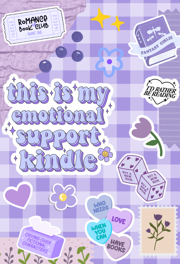 Kindle Sleeve | Purple Aesthetic | Instant Download