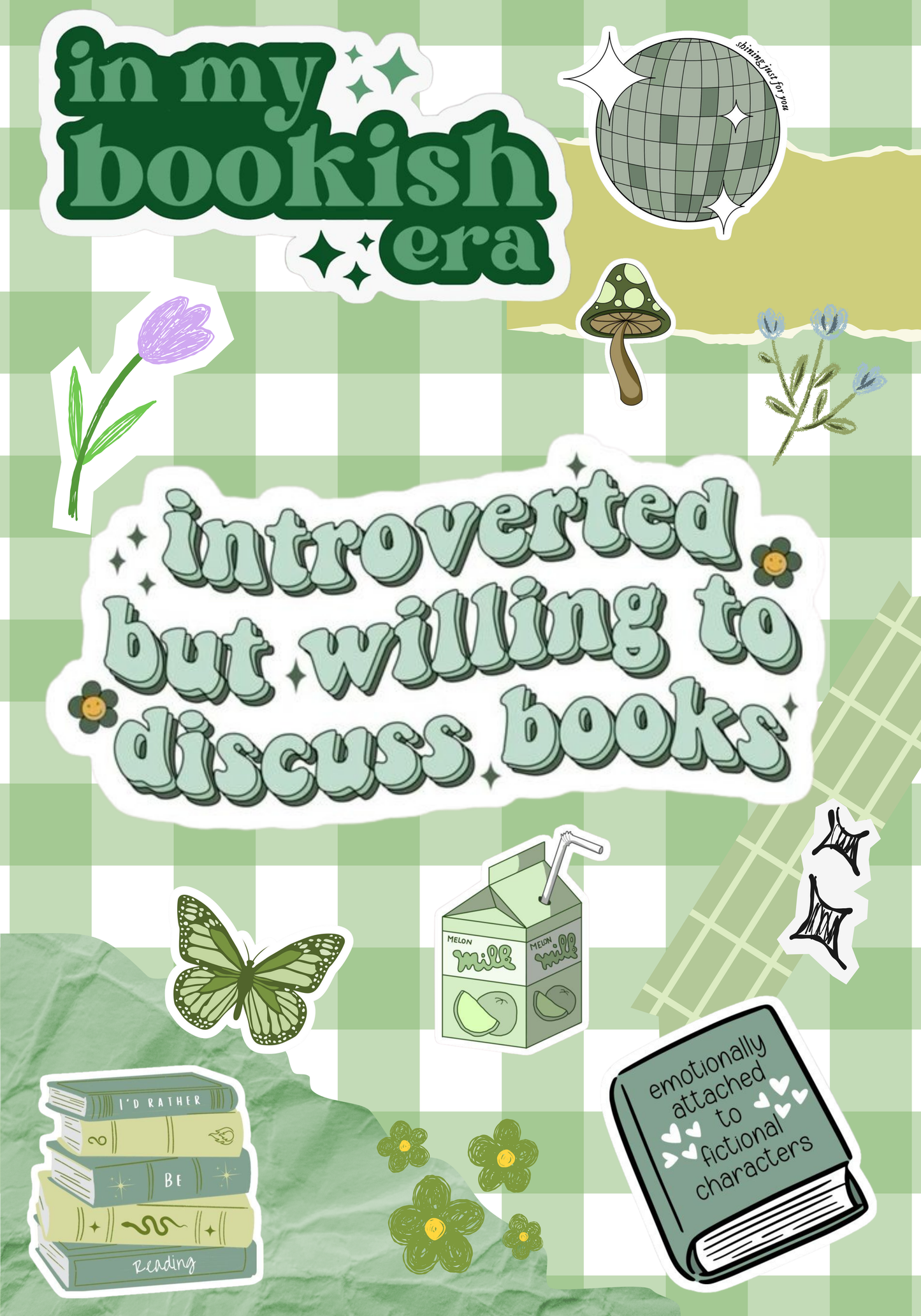 Kindle Sleeve | Green Aesthetic | Instant Download