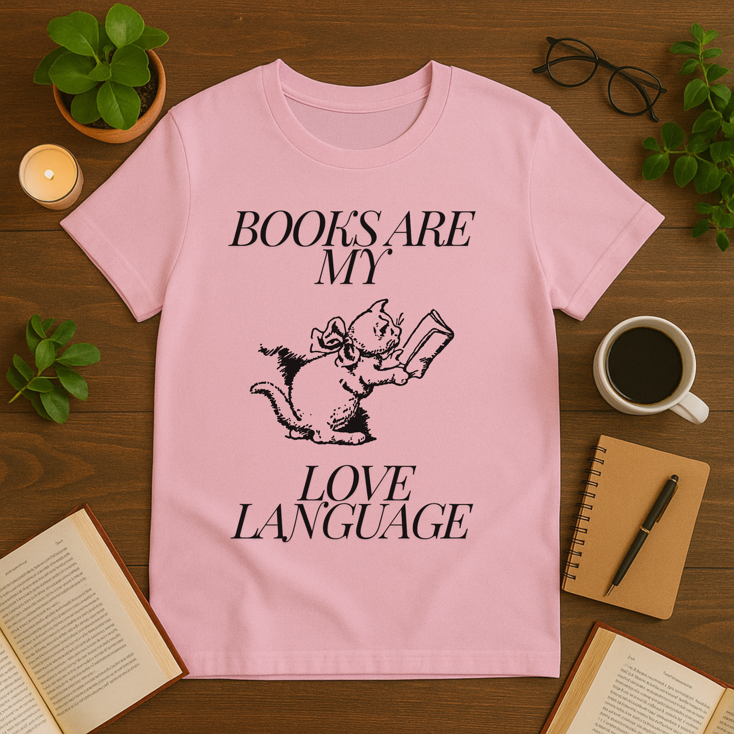 Books Are My Love Language Softstyle T-Shirt