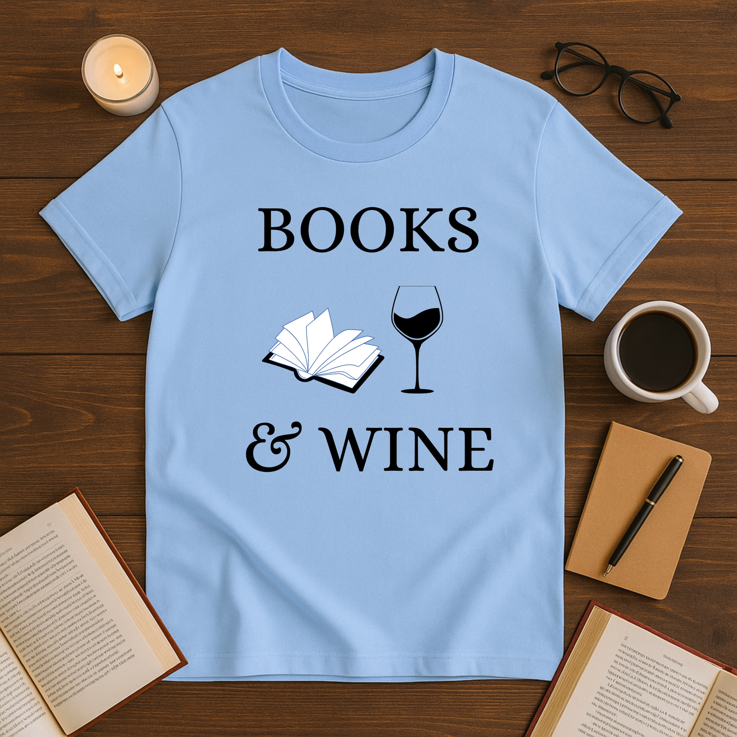 Books & Wine Softstyle T-Shirt