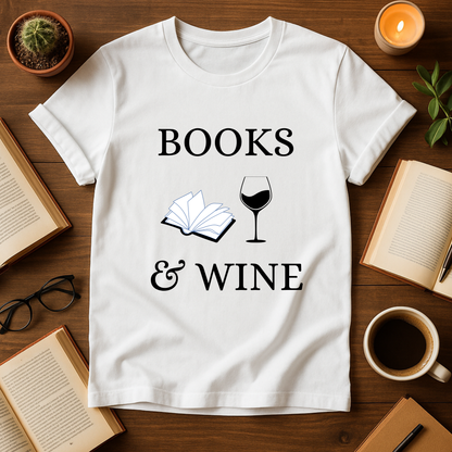 Books & Wine Softstyle T-Shirt