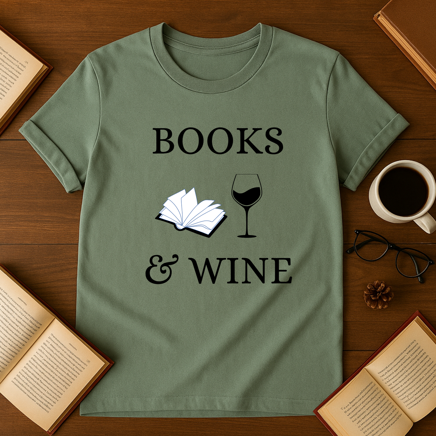 Books & Wine Softstyle T-Shirt