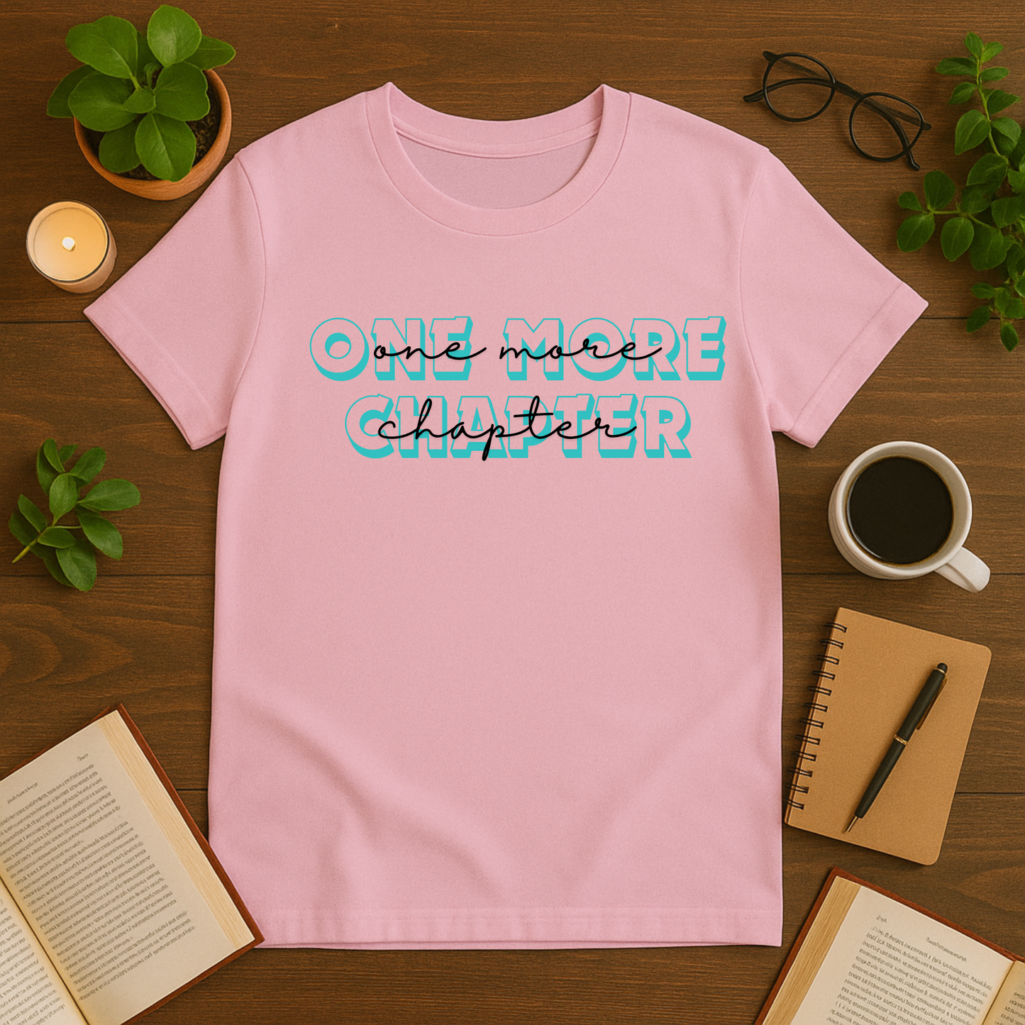 One More Chapter Text Softstyle T-Shirt