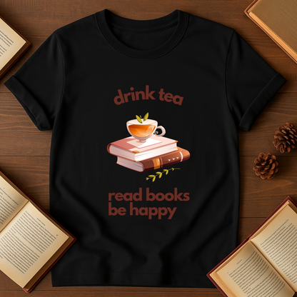 Drink Tea, Read Books Be Happy Softstyle T-Shirt