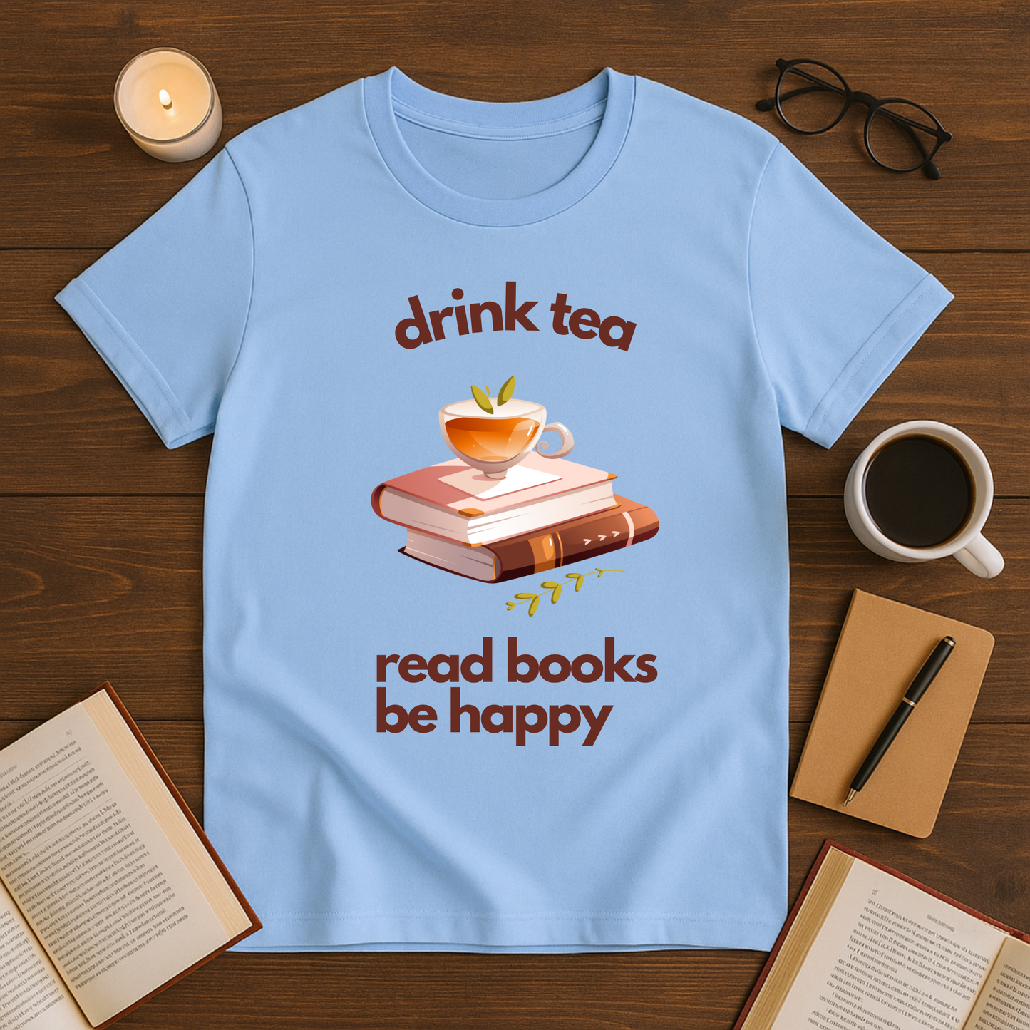 Drink Tea, Read Books Be Happy Softstyle T-Shirt