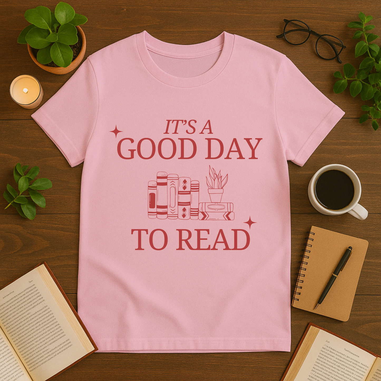 Good Day to Read Unisex T-Shirt, Ideal Gift for Book Lovers