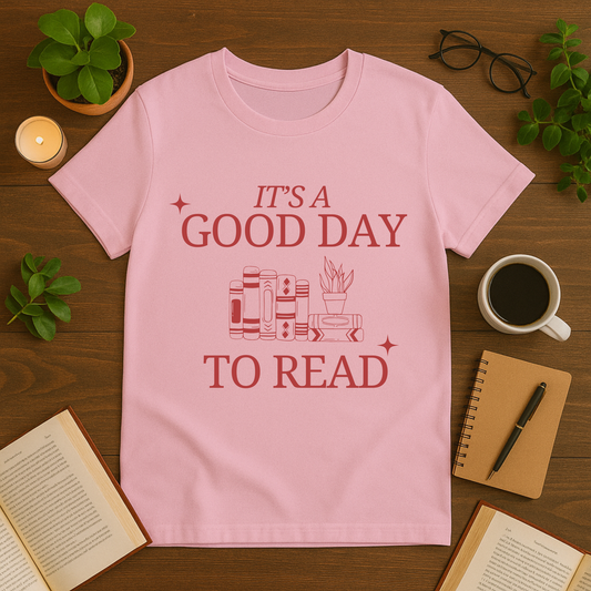 Good Day to Read Unisex T-Shirt, Ideal Gift for Book Lovers