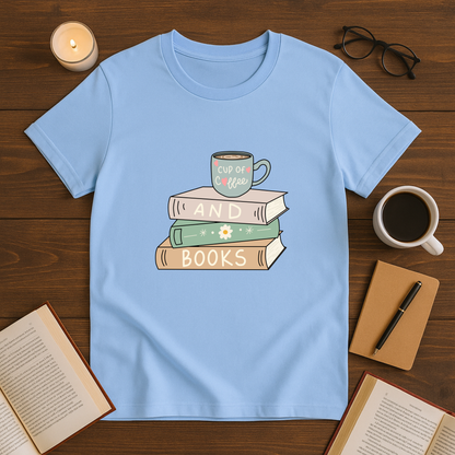 Cup of Coffee and Books Softstyle T-Shirt