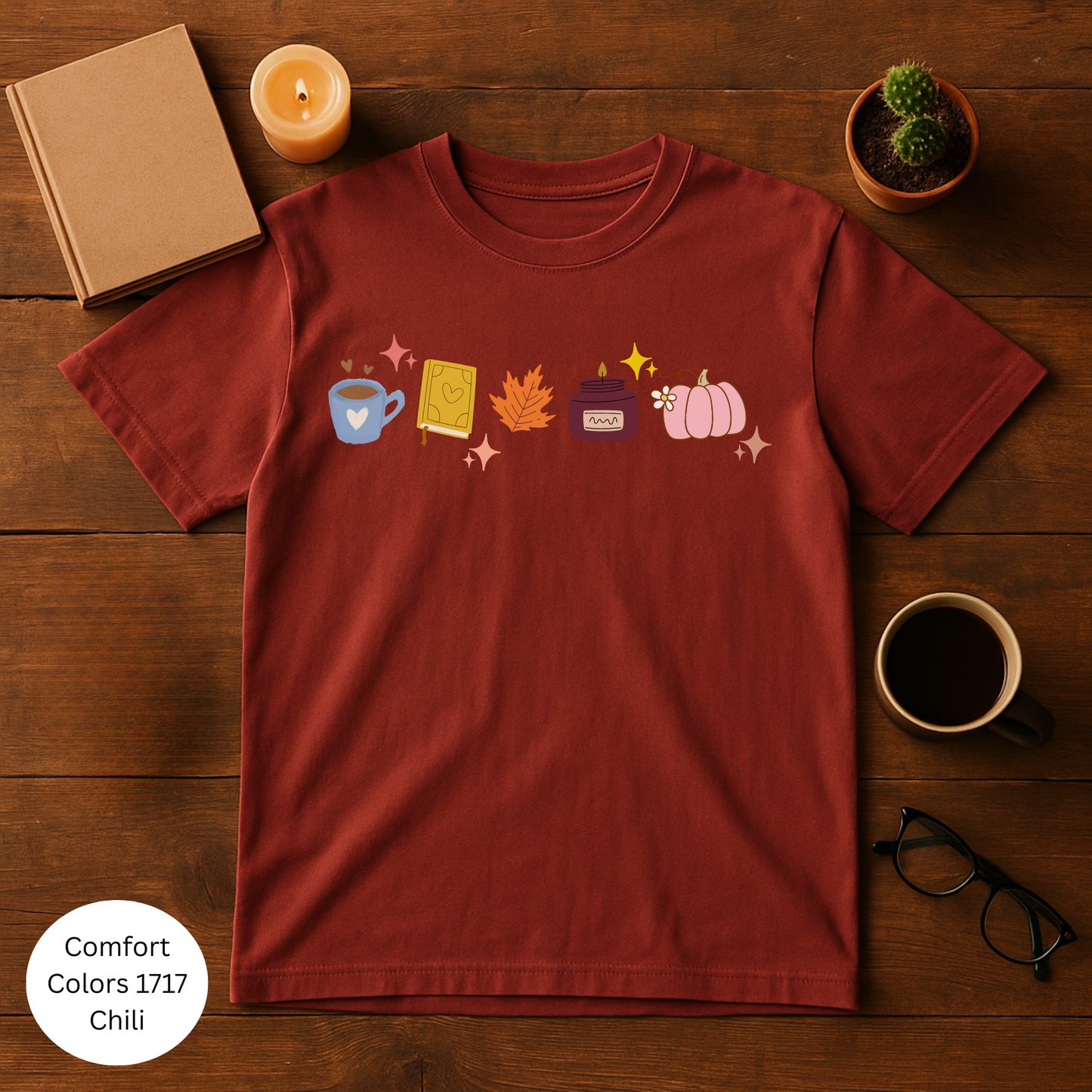 Autumn Vibes Cozy Fall T-shirt