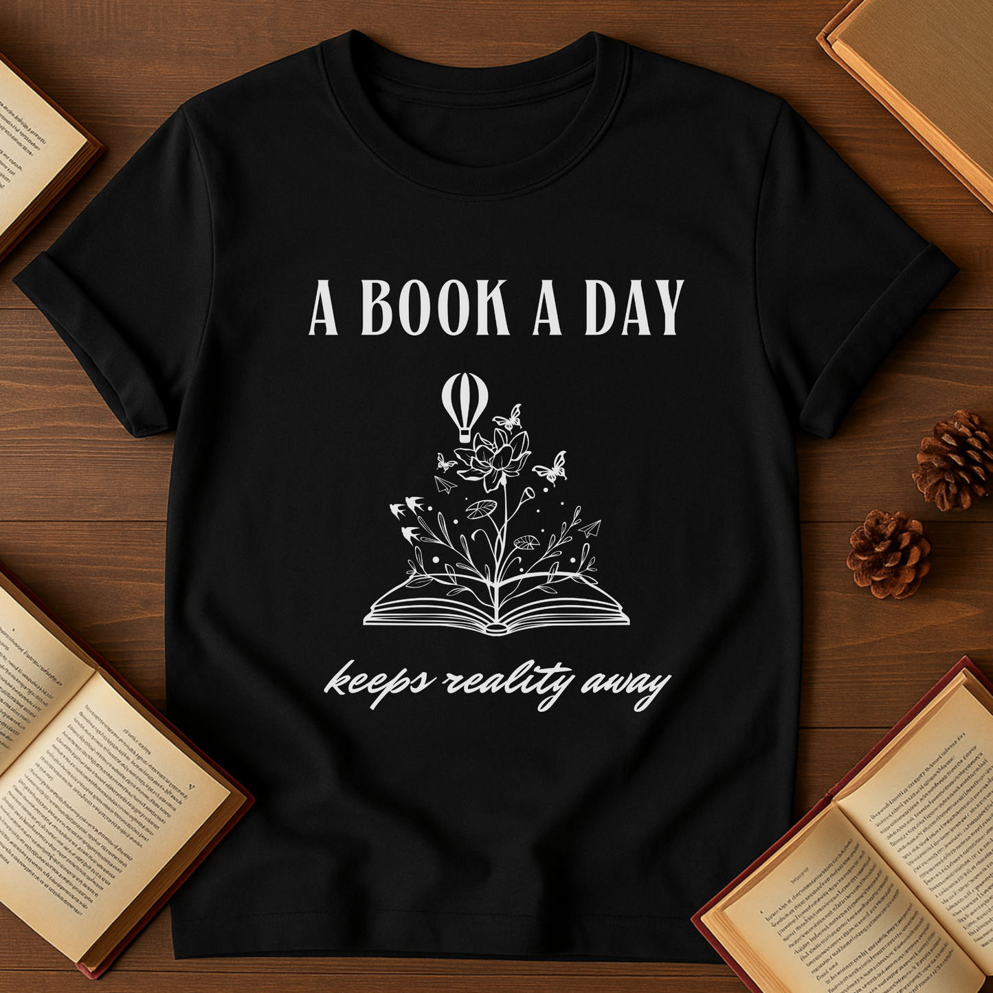 A Book a Day Keeps Reality Away Softstyle T-Shirt