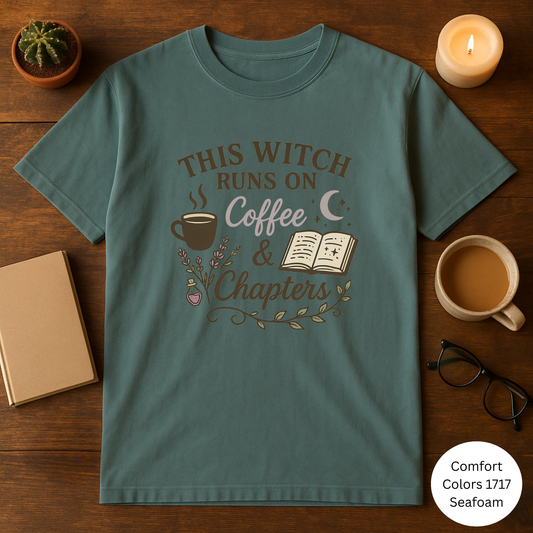 Witchy Coffee & Chapters T-Shirt
