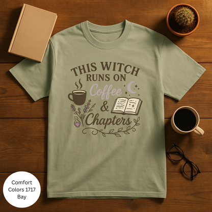 Witchy Coffee & Chapters T-Shirt