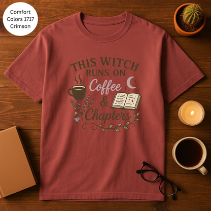 Witchy Coffee & Chapters T-Shirt