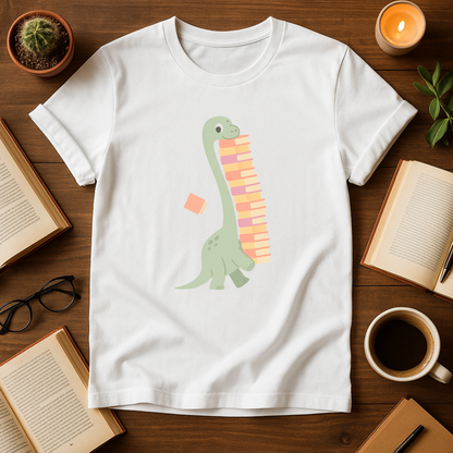 Dinosaur with books Softstyle T-Shirt