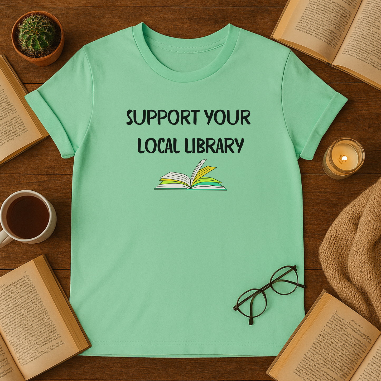 Support Your Local Library T-Shirt