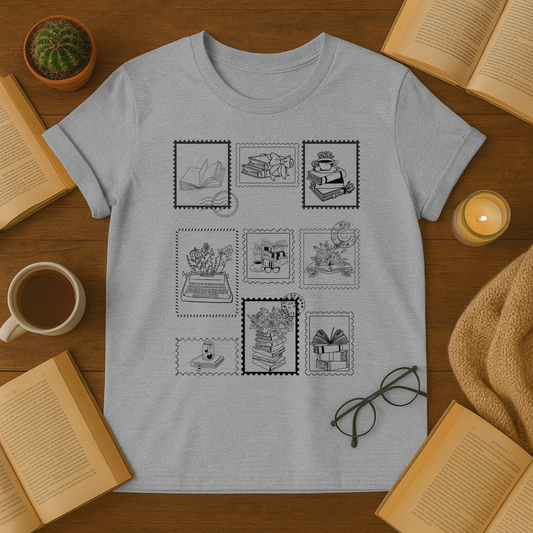 Books on stamps T-Shirt