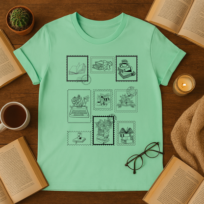Books on stamps T-Shirt
