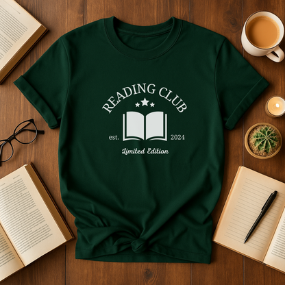 Reading Club Unisex T-Shirt, Book Lover Gift, Softstyle Tee for Readers