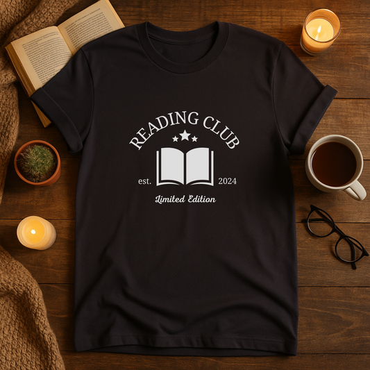 Reading Club Unisex T-Shirt, Book Lover Gift, Softstyle Tee for Readers